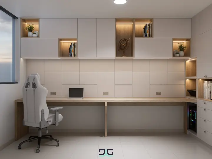 Sala de Estudio · La Marina: Sala de estudio con escritorio corrido
